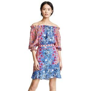 SALONI Grace Mini Dress Foxglove Meadow US 4